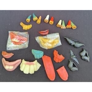 Rare 1970’s Vintage Toy Wax Body Parts Teeth Lips & Witch Fingers & More!